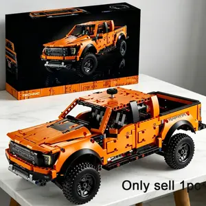 Aptor Pickup Truck Building Blocks - High-Difficulty Assembly Model - ABS Eco-Friendly Material - Desktop Decor - Boy's Birthday Gift - Educational Toy - Collectible Creative DIY Assembly Toy for Boys