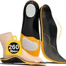 Orthopedic Insoles for Adults, Doctor-Recommended Anti-Fatigue Arch Support Insoles & Heel Liners, 260 lbs+ Heavy Support, Triple-Layer Contoured Viscoelastic High Arch, 40% Foot Pressure Reduction, Plantar Fasciitis Relief, Trimable Edges, Work Wear Use