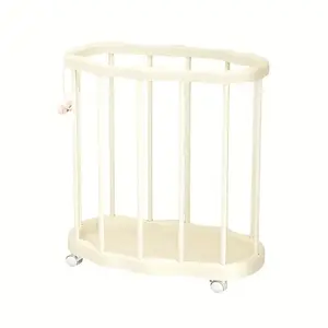 Rolling Storage Organizer with Wheels, Large Capacity Basket for Toys, Yoga Mats & Home Gym
