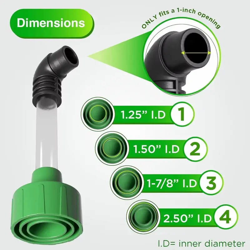 Universal AC Drain Line Cleaner Adapter - HVAC to PVC Unclogging Tool for Evacuating Clogged AC Drain Lines