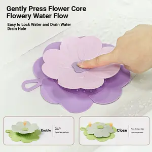 Four-Leaf Grass Odor Blocker Toilet Drain Plug, Anti-Odor Sealing Cover, Bathroom Kitchen Sink Deodorizer, Prevents Smells