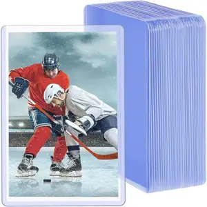 4 x 6 Inches Acrylic Post Card Photo Holders Rigid Plastic Cards Sleeve Protectors Clear Acrylic Sleeve for Cards Baseball Card Sports Cards Photos Postcard (30)