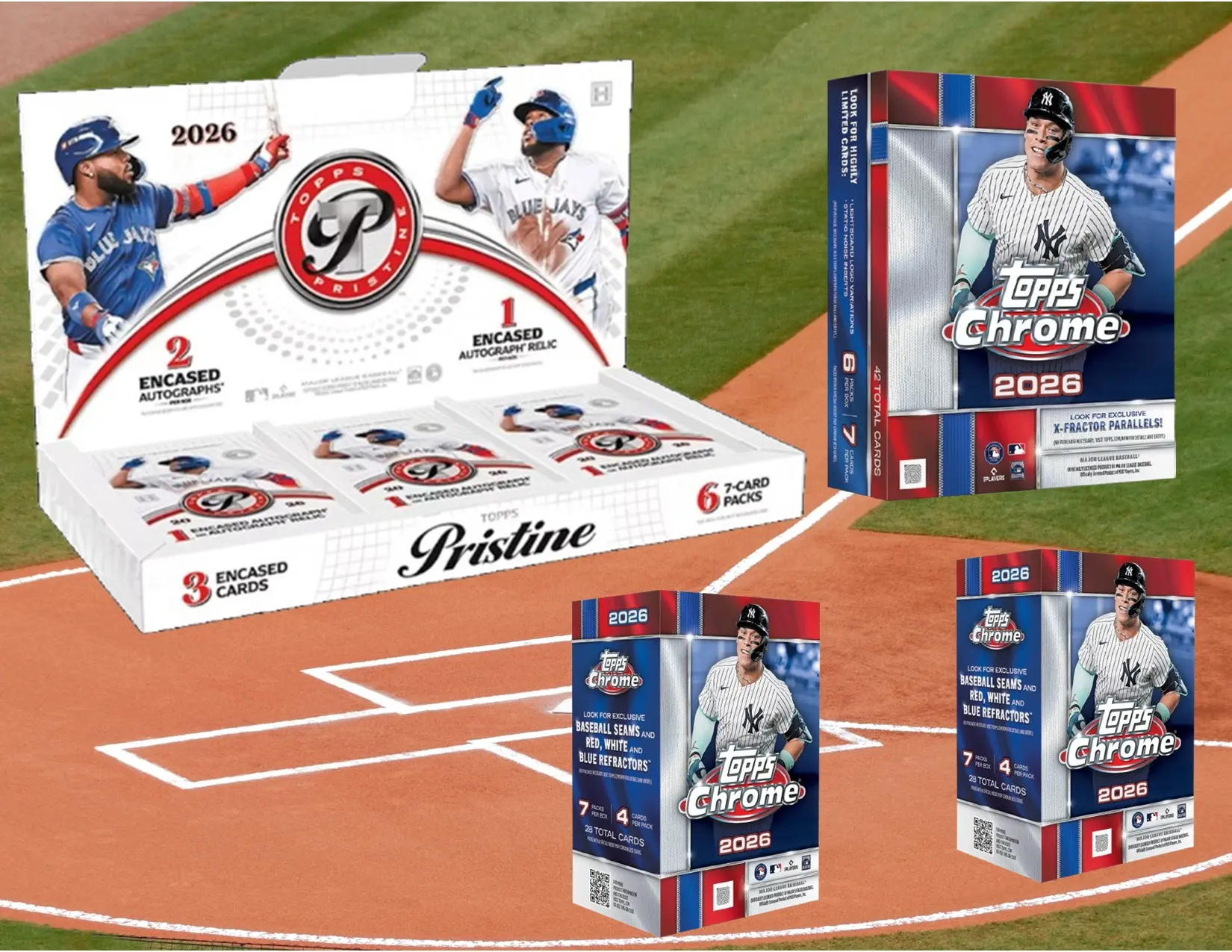 1x 2026 Topps Pristine baseball hobby box & 2x 2026 Topps Chrome baseball blaster boxes & 1x 2026 Topps Chrome baseball mega box - PYT break - 4 total boxes -260821-1