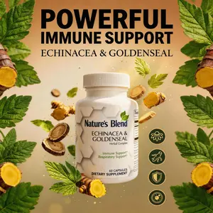 Nature's Blend Seasonal Guard Natural Sugar-Free AC Support Echinacea & Goldenseal Root (60ct Gluten-Free Family)&mothersdaygift