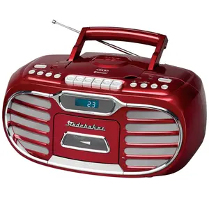 Studebaker Retro Bluetooth Radio with Cassette, CD and AM/FM Radio