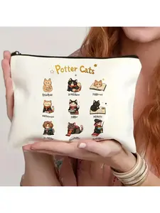 DIY customized women's makeup bags, travel storage toiletries bags, interesting and cute makeup bags