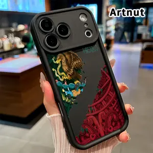 Mexican Eagle Heritage Phone Case for iPhone 17 Pro Max 16 Plus 15 14 13 12 11 Air E Shockproof Non Slip Military-Grade Protection Silicone Cover