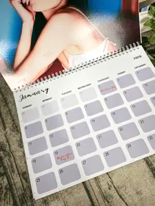 Pop Star 2025 Calendar, Glam Fashion Wall Calendar, Monthly Photo Calendar for Fans, Aesthetic Music Poster Calendar, Gift for Her