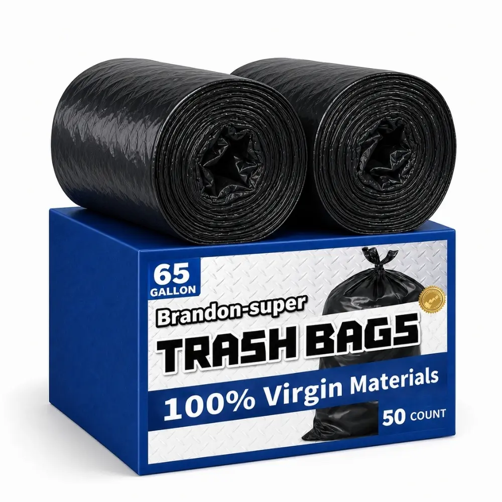 Boxed 65 Gallon Heavy Duty Garbage Bags