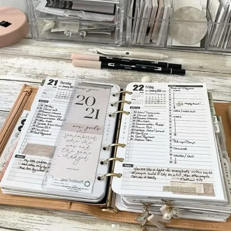 Latest Version 2026 Full Year & 2027 Half-Year Planning Toolkit, 104 Pages Life Area Simple Spiral Bound Planner, Yearly Planner, Planner Calendar, Personal Schedule Memo Gift Box