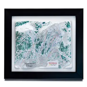 Snowmass Ski Resort 3D Raised Relief Map