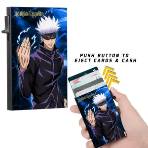 Jujutsu Kaisen Satoru Gojo Slim Wallet Card Holder with Cash Strap Officially Licensed Brand New