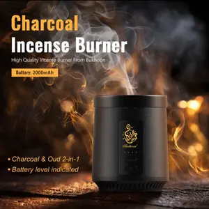 Charcoal Oud 2-in-1 Electric Incense Burner  Portable Burner Aoma Diffuser
