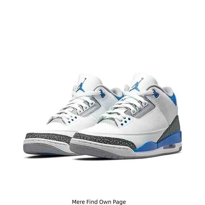 Retro Mid Top Basketball Sneakers White Leather Upper Blue Accents Grey Elephant Print Cushioned Comfort Casual Street Sneakers For Men Women