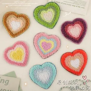 10pcs Embroidery Patches for Clothing DIY Self-Adhesive Fabric Iron-On Patches Decorative Applique for Clothes Repairing Holes Sewing Accessories Craft Supplies