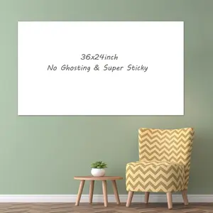 White Board Wallpaper, Whiteboard Contact Paper, 36" x 24" Super Sticky Whiteboard Sticker Wall Decal  Wall, Table, Doors, No Ghosting, (2x3ft)