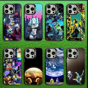 Game C-CyberpunkS Phone Case For iPhone 17,16,15,14,13,12,11,17E,16EMini,Pro,MAX& Samsung Galaxy S26 S25 S24 S23 S22 S21 EDGE Ultra Plus FE Gray Matte Silicone Black Cover