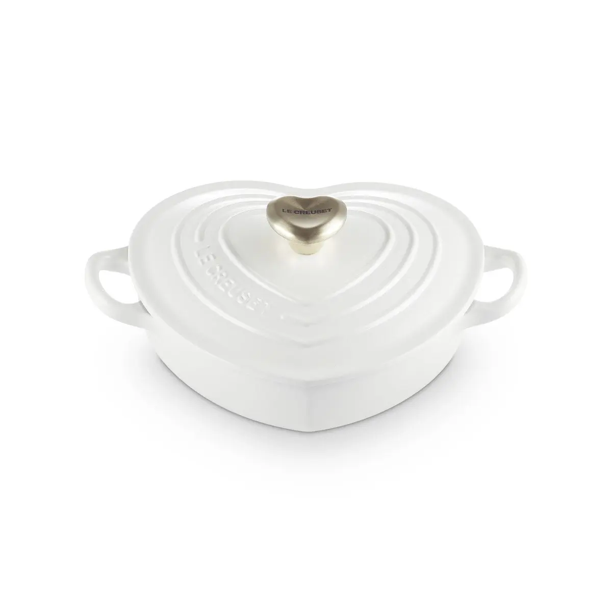 Le Creuset 1.25 Qt. Shallow Heart Dutch Oven |  White