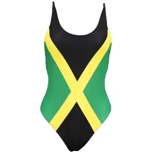 Jamaican Flag One Piece Swimwear