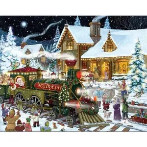 Christmas Train Diamond Painting