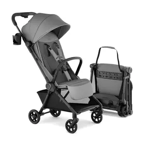 Mompush Nexis Carbon Travel Stroller, Ultra-Lightweight 11.5 lbs, Compact & Airplane Carry-On Approved, One-Second Auto-Fold, One-Hand Full Recline, from Birth to 50 lbs, JPMA Certified, Forest