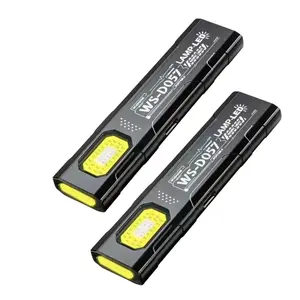 LED Flashlight, LED Keychain Flashlight USB Rechargeable 550Lm Portable Mini Torch Light Pocket Lantern Flood Work with Magnet,Rechargeable