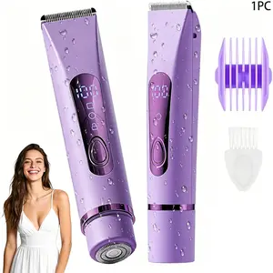 Upgrade Electric Hair Remover, Dual Ring Blade Low Noise Quiet, Full Body Hair Trimmer, Pet Grooming, Intimate Care Razor