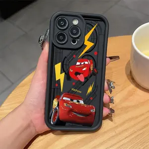 Cartoon Lightning Tpu Anti-Drop Phone Case for iPhone 6-17 Pro Max, Cute Protective Cover, Ideal Gift for Women & Teens