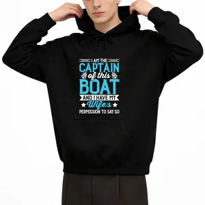 ‘I Am The Captain’ Boating Hoodie – Great Gift for Married Boating Fans
