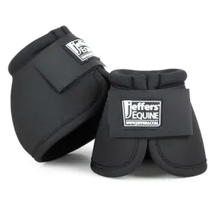 Jeffers No-Turn Bell Boots for Horses, Solid Colors, 2 ct