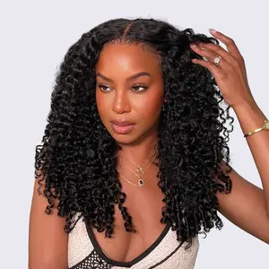 Voluminous & Bouncy Burmese Curly  M-Cap 9x6 Draw-strings Wear Go Wig Bleached Knots Glueless Wig