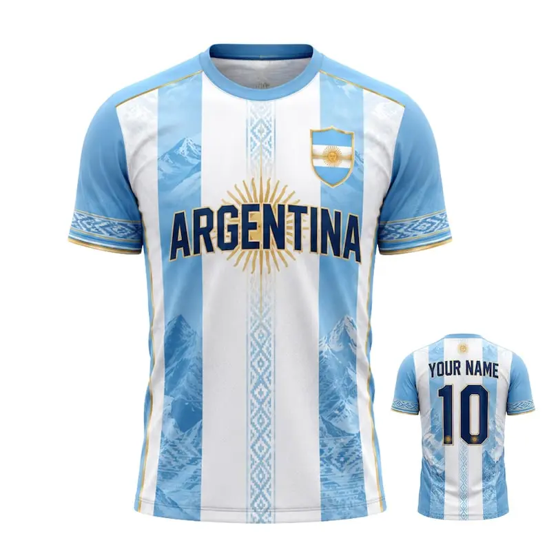 Argentina 3D Soccer Jersey, Argentina Football Shirt, Argentina Fan Gift T-Shirt