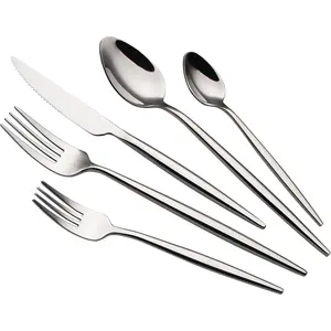 20 count Luxury Silverware Set for 4 Mirror-Polished 18/10 Stainless Steel Heavy Flatware Set Modern Cutlery Set /Fork/Spoon Utensil Dishwasher Safe with Gifts