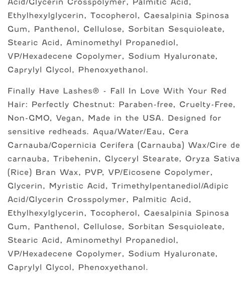 How to be a Redhead Finally Have Lashes® Enhancing Mascara - Makeup Cosmetic with Black Tube and Brush