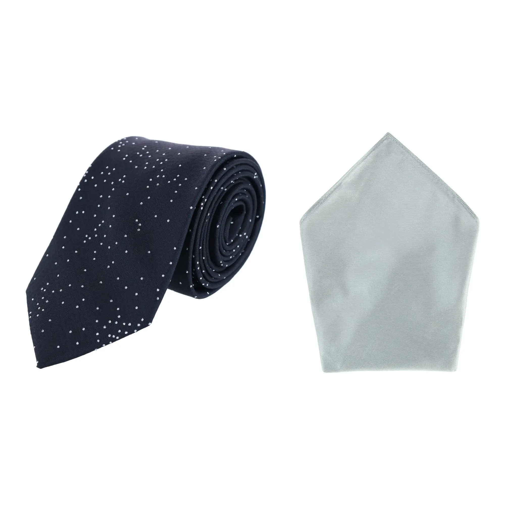Trafalgar Mystere Silk Necktie & Gatsby Pocket Square Bundle, Ties