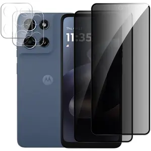 [2+2 Pack]  Screen Protector for   G 5G 2026, Anti-Spy Shatterproof Tempered Glass with Camera Lens Tempered Glass 9H Hardness Bubble Free Anti-Glare Case Friendly
