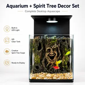 Zen Desk Aquarium | Mini Nature Escape for Your Workspace