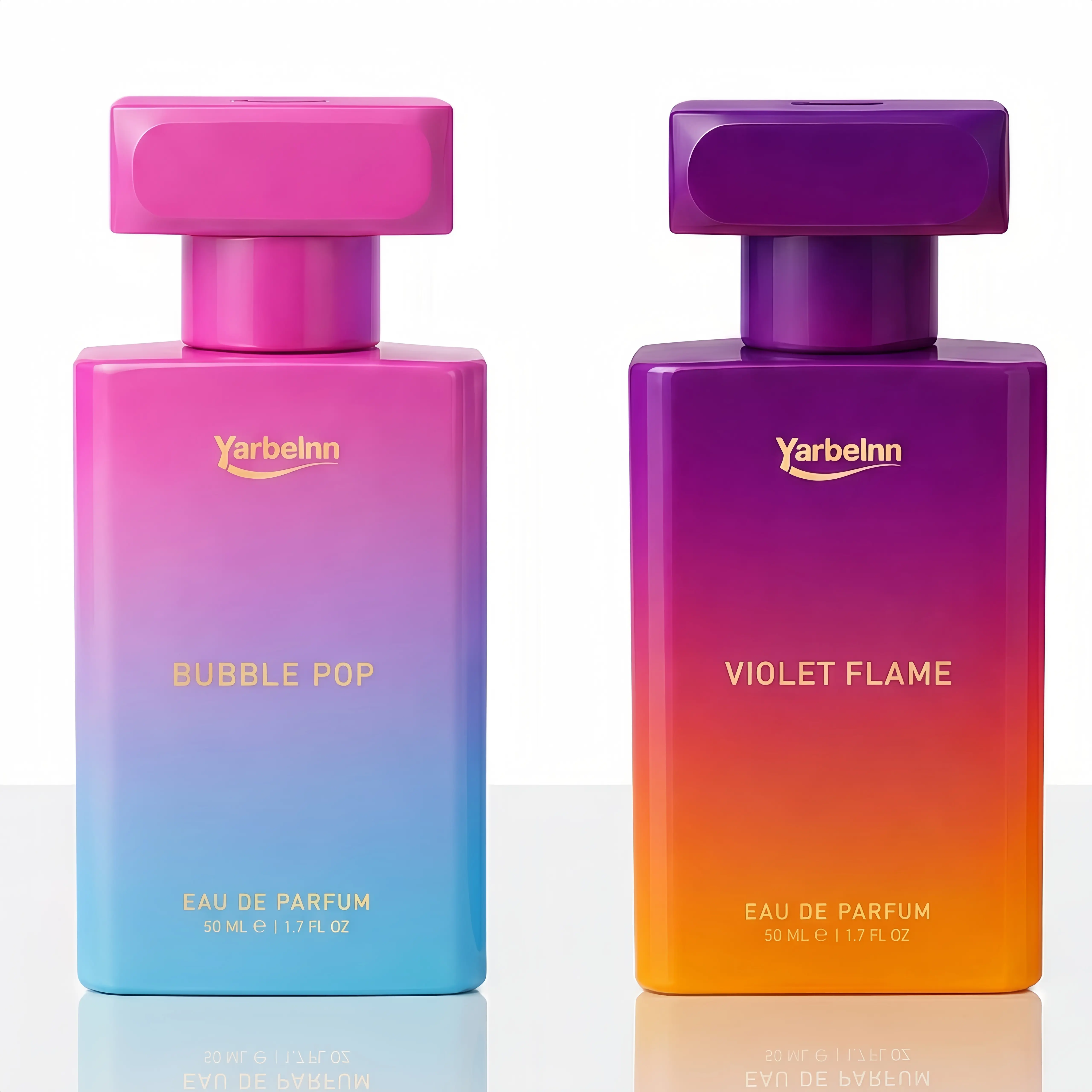 Yarbelnn 2-Piece Women's Perfume Gift Set, Long Lasting Eau de Parfum with Vanilla, Amber & Honey, Fruity Floral & Warm Gourmand Scents, 50ml x 2