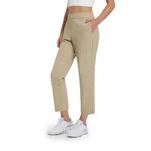MAELREG Women’s Golf Pants 7/8 Ankle Stretch Lightweight UV Protection Athletic Hiking Travel Pants with Zip Pockets