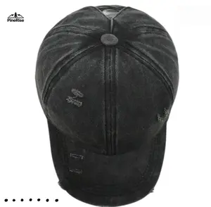 Women's Washed Distressed Ponytail Baseball Cap - Hats for Women with Vintage Broken Holes, Crisscross Design, Fringe Edge, UV Protection for Spring Summer Outdoor Casual Wear