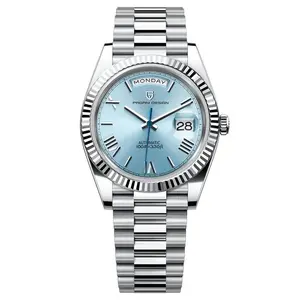Men's Business Round Dial Analog Mechanical Watch, Luxury Watch Fashion Watch for Party, Daily Clothing Decor, Trendy All-match & Exquisite Watch for Birthday Gifts with Box Watches For Men