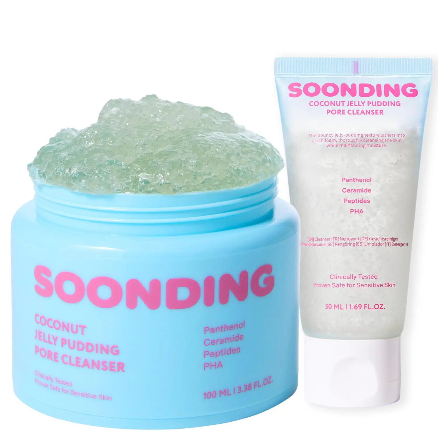 [SOONDING] Jelly Pudding Pore Cleanser Duo - 50ml + 100ml