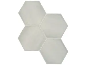 6 in Teramoda Bamboo Hexagon Glossy Pressed Glazed Ceramic Tile - 6.67 sf per case