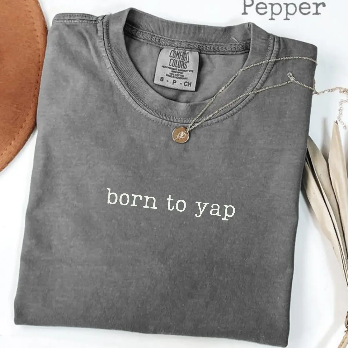 Comfort Colors Born To Yap T-Shirt, Funny Introvert Extrovert Graphic Tee, Yapper Shirt, Viral Meme Quote Tee, Humor Gift