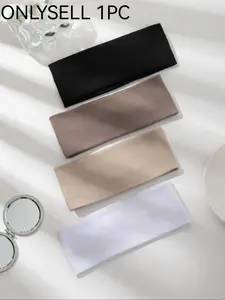 Solid Color Hair Band, 1 Count/4 Counts High Elasticity Sweat Absorbing Hair Band, Hair Accessories for Women & Men, Minimalist Headwear Suitable for Any Hairstyle, Soft Headband, Workout Headband