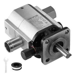 【Summervibes】VEVOR Hydraulic Log Splitter Pump, 11GPM, 2 Stage 3000PSI Wood Log Splitter Pump, 1'' Inlet 1/2'' NPT Outlet 3600 RPM Aluminum Hydraulic Gear Pump, for Small Engine Mounting Log Splitters Snowplow