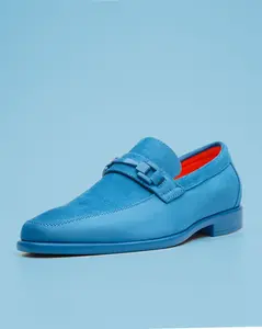 Tayno The Caprio Suede Loafer Light Blue