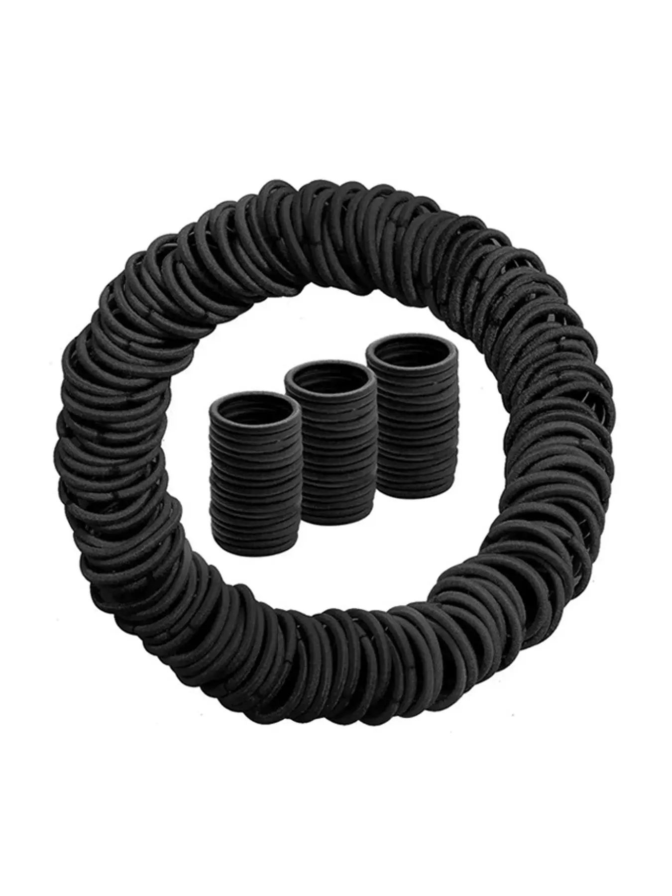 Solid Color Hair Tie, High Stretch Hair Tie, Fashion Hair Accessories for Women & Girls, Minimalist Headwear Suitable for Thick Hair