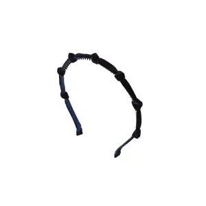 Rosebud Headband - Navy Velvet