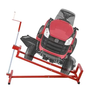 800 Lbs Capacity Lawn Tractor Lifter, Ride-on Mower, Cleaning Aid, Universal, Lawn Tractor Lift, Lawn Tractor + 45° Tilt Adjustable, red